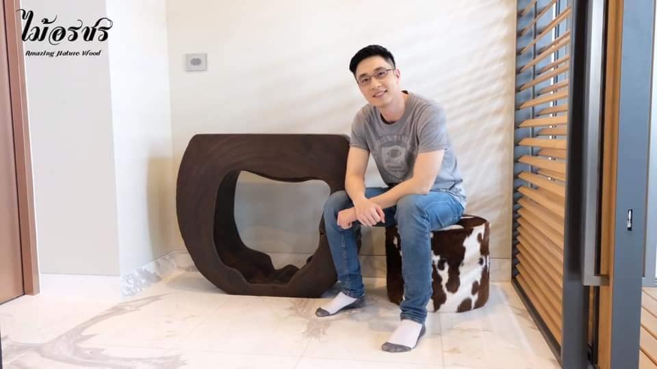 Console ติดผนังงานจากไม้ตะเคียนหิน